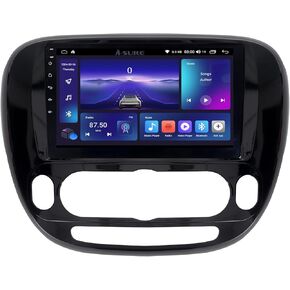 ASURE Car Stereo Radio Upgrade for Kia Soul MK2 2013-2018 Manual AC with Wireless Carplay Android Auto,9 inch 4Core 2+64GB Android System Car GPS Navigation Unit Kit,1280x800 HD Dash Screen Receiver