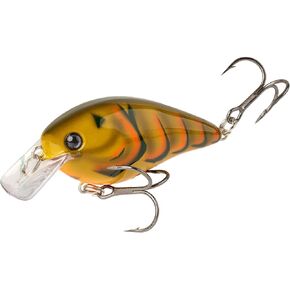 Strike King (HCKVDS1.5-621) KVD Squarebill 1.5 Fishing Lure, Shallow Running Crankbait, Silent Hunting Action, 3/8-Ounce, Dives 3 to 6-Feet, Size 3 Treble Hooks, Green Gourd