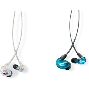 Shure SE425 PRO Wired Earbuds SE215 PRO Wired Earbuds Bundle