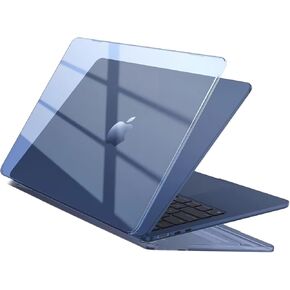 EooCoo Case Compatible with MacBook Air 13 inch M4 2025 2024 2023 2022 M3 M2 A3240 A3113 A2681, Crystal Hard Shell Scratch Resistant Protective Cover Compatible for MacBook Air 13.6 inch Case, Clear