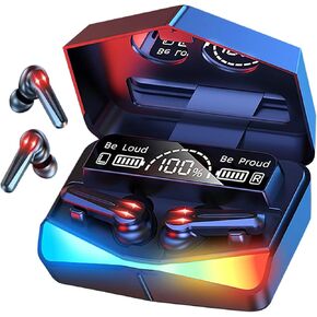 Wireless Earbuds,Wireless Headset, Waterproof,Earphones, LED Battery Display auriculares,3D Stereo Audio Full Touch Screen Headset, Bluetooth Headphones (RE-M28-C1)