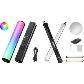 NEEWER TL20C RGB Light Wand, Magnetic Handheld Photography Video Lighting Stick, CRI95 Full Color LED Tube Lighting Bar, GC21B Basic 21W Handheld LED Tube Light 35.5"/90cm Included