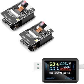 2PCS ESP32-CAM-MB Board Type-C للمنفذ التسلسلي CH340G ESP32 و USB و Type-C اختبار رقمي متعدد الوظائف