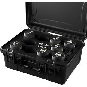 Dzofilm Vespid Prime Cinema 7 Lens Kit V2 مع 25 مم ، 35 مم ، 50 مم ، 75 مم ، 100 مم ، 125 مم T2.1 ، 16 مم T2.8 عدسة لـ PL & EF