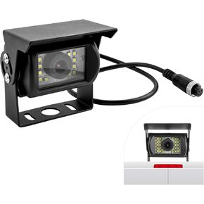 Back Up Camera for Cars with 24 LEDs,IP69 Waterproof Night Vision 4Pin Backup Camera with GX12 M12 Aviation Connector,Universal DC12V/24V RV Backup Camera Trailer Backup Camera