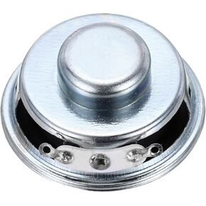 uxcell 1 Pcs 3W 4 Ohm Small Speakers Metal Shell Round Internal Micro Magnet Speaker for Mini Speakers DVD EVD Multimedia Mobile Portable Advertising Machine
