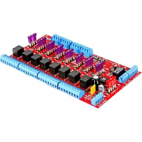 Seco-Larm PD-8BTQ Enforcer Access Power Controller Board; 8-Outputs; for 12/24 VAC/VDC Operation; Individual Status LED; Dry and Wet Trigger Inputs; Each Output Individually Controlled