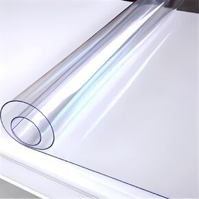 Kate Transparent PVC Reflection Floor Mat - 5x4ft Clear Reflective Photography Backdrop, Durable Table Cover Protector for Studio, Waterproof and Scratch-Resistant Plastic Mat