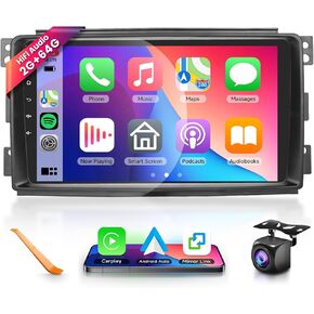 2G+64G Car Radio Stereo with HiFi Audio for Mercedes-Benz Smart Fortwo 2005-2010, Wireless CarPlay/Android Auto 9 Inch HD Touch Screen Android 13 GPS WiFi Bluetooth FM/RDS EQ HD Backup Camera