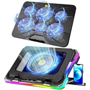 AICHESON 003 Blue Laptop Cooler Pad and K1 5V Gaming Laptop Cooling Pad Set