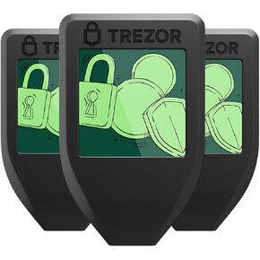 3 of Trezor Model T + 1x Protective Glove for Model T (Camo)