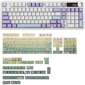 AJAZZ AK980 98% Mechanical Keyboard with KiiBoom X Cosydiaries Rainy Froggy Day Keycap Set