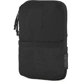 Viktos Hookie Series Zippered EDC Storage Middle بحجم 9 "H X 7" W x 2 "D من السهل إرفاق حقيبة مع Backing Molle Hook ولوحة حلقة 2" × 2 "