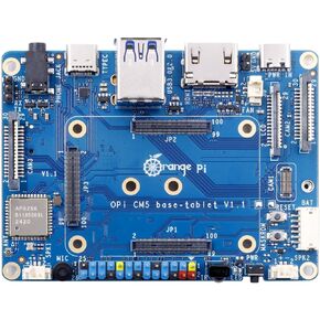 CM5 Tablet Baseboard with M.2 M-Key Slot, Supports WiFi 5.0 and Bluetooth 5.0, Compatible with Orange Pi CM5 Core Board