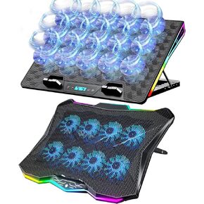 AICHESON AA3 Gaming Laptop 8 Cooling Fans and RGB Lights AA2 Laptop Cooler Set
