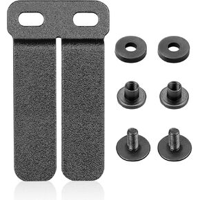 WARRIORLAND IWB & OWB Gun Holster Belt Clip, 1.5/1.75 Inch Adjustable, with Metal Washers, Screws, Slotted Binding Posts – Fits Holsters & Knife Sheaths