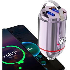 محول شاحن سيارة USB ، شحن سريع PD45W+QC3.0 محول ولاعة السجائر المزدوجة ، محول USB ولاعة سجائر للمنفذ المزدوج لـ iPhone 16 Pro Max 15 Plus 14 Ipad Samsung S25-Black in Kuwait