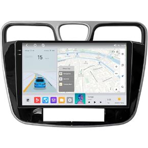 for Chrysler 200 Radio Upgrade 2011 2012 2013 2014 Head Unit Replacement,MekedeTech Android Car Stereo GPS Navigation 9 inch Touch Screen with Wireless CarPlay/Android Auto/FM/AM/4G LTE,8 core 2+32G