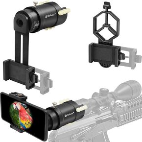 Metal Smartphone Telescope Adapter - Bundle with Rifle Scope Smartphone Adapter