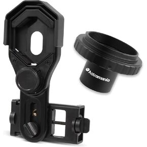 Astromania T-Ring Set for Canon EOS SLR/DSLR Cameras - Bundle with - Smartphone Photography Adapter