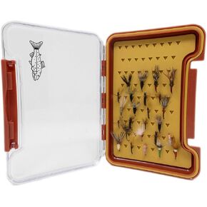 24 Tenkara Kebari Flies Assortment in a Slim Waterproof Silicone Fly Box Combination of Our Favorites for Trout Fishing