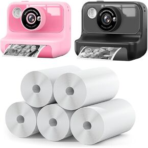 Instant Print Camera for Kids, Christmas Birthday Gifts Toys for Girls Boys Age 3-12, 1080P Video Printing Camera for Toddler