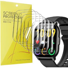 Compatible for BP Doctor Smart Watch Screen Protector, [6 Pack] Full Coverage TPU Clear Film Compatible for BP Doctor P122 2.1" Smart Watch (6 Pack)