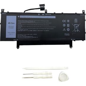 V5K68 New Laptop Battery Replacement for Dell Latitude 9510 9520 Latitude 9520 2-in-1 Series Laptop TVKGH N2NLL HYMNG 08NFC7 N2NLL N7HTO 0PKW00 089GNG 0HYMNG N7HT0