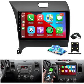 Android13.0 9 inch Car Stereo Fit for Kia Forte K3 Cerato 2013-2018 with Carplay Android Auto, 9 inch Touchscreen Car Radio Receiver w/WiFi GPS Bluetooth FM SWC Backup Camera - 2+32G