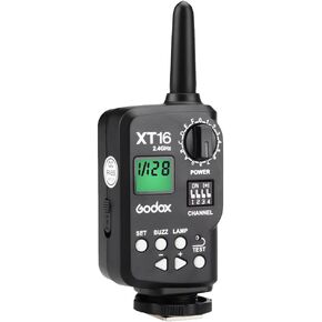 Godox XT-16 Trigger Flash لـ Godox 2.4g X System Studio Strobe Light ، 2.4g 16 قنوات 16 مجموعات فلاش تتوافق مع Canon Nikon Sony Fujifilm Olympus Pentax Carema