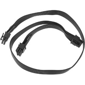 Create idea 8 Pin to Dual 6+2 Pin Power Cable Male to Male GPU Connection P-CIE Cable Compatible with Corsair Compatible with Thermaltake Compatible with ARESGAME Modular PSU, 60cm+15cm