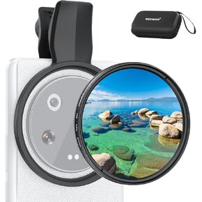 NEEWER 67mm Clip On CPL Filter for Phone, Circular Polarizing Photography Accessories Kit for Android Smartphone Camera Lens, Polarizer Compatible with Samsung Google Pixel Huawei Xiaomi, FL-B19