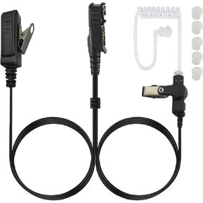 Two Wire Xpr 3300e Earpiece with Mic Surveillance Walkie Talkie Headset and Microphone Ear Piece Compatible for Motorola 2-Way Radio xpr3300e xpr3500e xpr3500 xpr3300