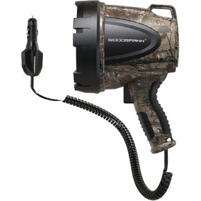 GOODSMANN Spotlight Hunting Camo Portable Handheld Spotlights 1500 Lumen Realtree® Xtra Halogen Boat Corded 12V Plug-in Spot Light Outdoor with Oxford Bag Tactic Pro H102-01