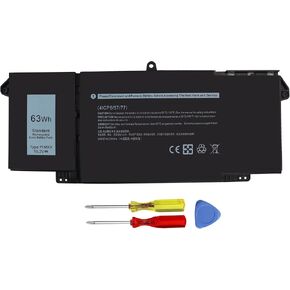 63Wh 7FMXV Laptop Battery Replacement for Dell Latitude 5320 7320 7420 7520 Latitude 5320 2-in-1, 7320 2-in-1, 7420 2-in-1 P133G P134G P135G P136G P138G P139G P110F TN2GY 9JM71 4M1JN 1PP63 727CG HDGJ8