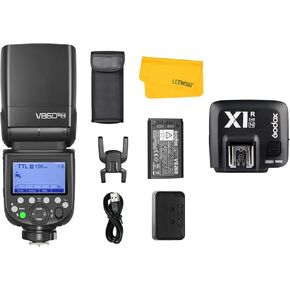 Godox V860III-N Camera Flash Speedlight for Nikon, 2.4G 1/8000S HSS Flash Speedlite with GODOX X1R-N Flash Trigger Receiver Compatible for Nikon Camera, 2600mAh Li-ion Battery, 1.5s Recycle Time