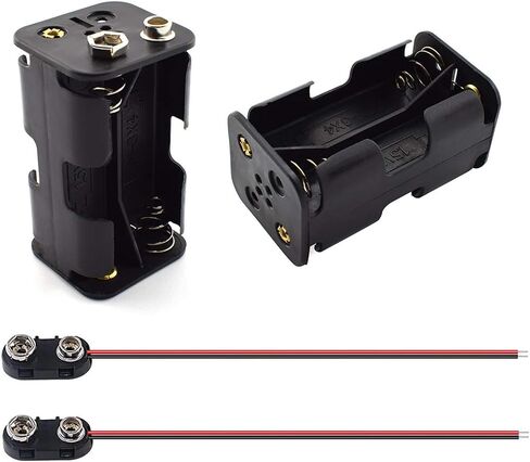 SDTC Tech 2-Set 4X 1.5V AA Battery Holder and I Type Snap Connector Kit in Saudi Arabia