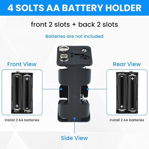 SDTC Tech 2-Set 4X 1.5V AA Battery Holder and I Type Snap Connector Kit in Saudi Arabia