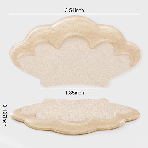 Adhesive Heel Cushion Pads for Loose Shoes, Too Big Boots, Back of Heel Grips Inserts for Women Men, Heel Guards Liners for Improving Shoe Fit, 4pcs-Beige+4pcs-Beige in Kuwait