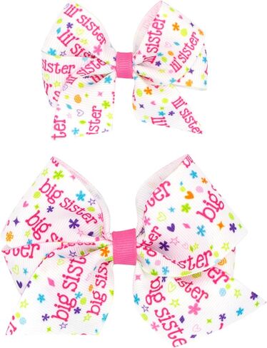PLH Small Birthday Girl Print Bow with 2 Glitter Number Stackers in Saudi Arabia
