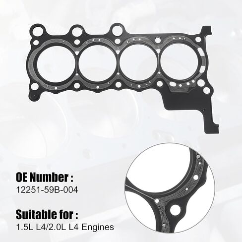 uxcell Vehicle Cylinder Head Gasket No.12251PLC004/12251-PLC-003 for Honda Civic 2001-2005 in Saudi Arabia