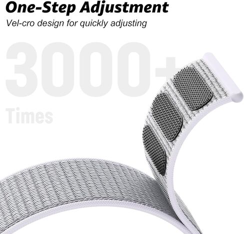 Nylon Sport Band Compatible with Apple Watch Band 38mm 40mm 41mm 42mm 44mm 45mm 46mm 49mm, Adjustable Breathable Women Men Braided Strap Loop for iWatch Series 11/10/9/8/7/6/5/SE Ultra 3/2/1 in Kuwait