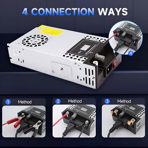 DIY Version AC to DC Converter 12V 50A 600W Power Supply,Universal SMPS 110V/120V/220V AC to DC Converter Power Supply Transformer Driver Adapter for CCTV,RV,Pump,LED Strip(DC12V-50A-600W) in Kuwait