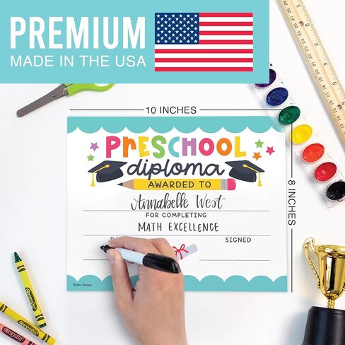 25 Boho Preschool Graduation Certificates - Prek Diploma Certificate of Achievement, Preschool Diploma Certificate for Kids, Preschool Certificates, Pre K Certificates, Prek Graduation Certificates in Saudi Arabia