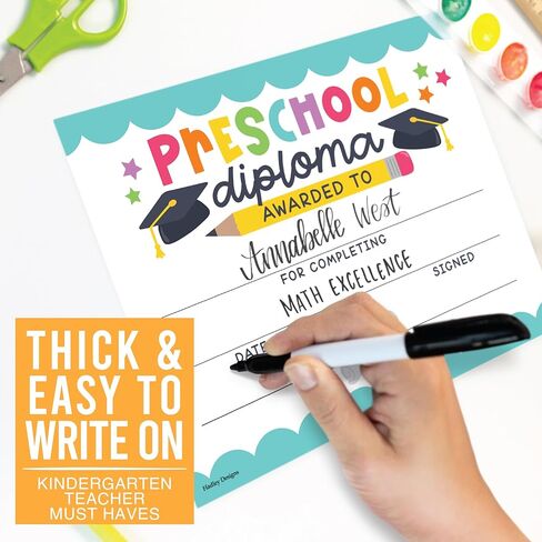25 Boho Preschool Graduation Certificates - Prek Diploma Certificate of Achievement, Preschool Diploma Certificate for Kids, Preschool Certificates, Pre K Certificates, Prek Graduation Certificates in Saudi Arabia