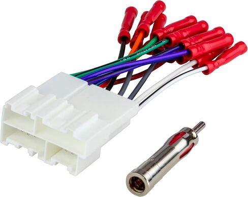 Scosche GM2AB Car Radio Wiring Harness and Antenna Adapter Compatible with Select 1986-05 GM, Buick, Cadillac, Chevy, GMC, Oldsmobile, Pontiac, Saturn Vehicles - Aftermarket Stereo Receiver Wire Kit in Saudi Arabia
