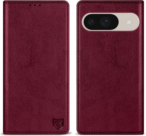 ZZXX for Google Pixel 9/9 Pro Wallet Case with [RFID Blocking] Card Slot Stand Strong Magnetic Leather Flip Fold Protective Phone Case for Google Pixel 9/9 Pro Case Wallet(Black-6.3 inch) in Saudi Arabia