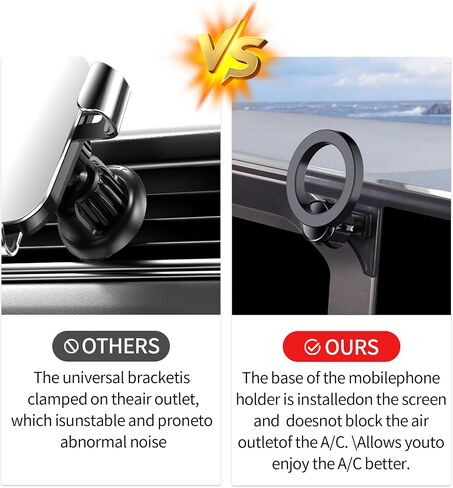 Car Phone Holder for Toyota Land Cruiser LC250 2024 2025 Accessories 8/12.3-Inch Screen Fixed Clip, 360° Rotation Phone Mount Compatible with MagSafe, Cell Phone Holder in Kuwait