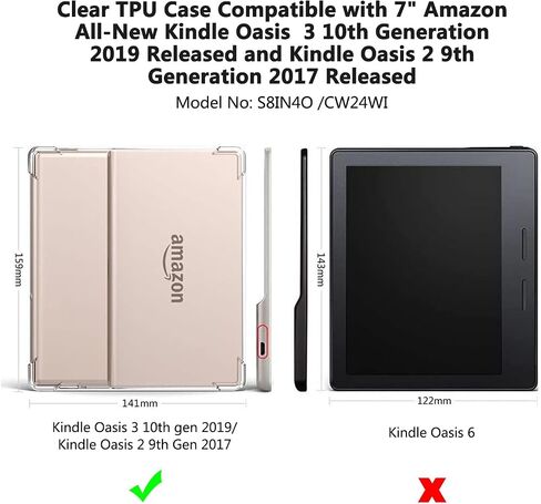حافظة ملونة Kobo Libra مقاس 7 بوصات شفافة 2024، حافظة شفافة رفيعة لـ Kobo Libra Color 2024 (N428)/Kobo Libra 2 2021 (N418)، غطاء خلفي ناعم مقاوم للصدمات وخفيف الوزن من مادة TPU لقارئ Kobo الإلكتروني الشفاف in Saudi Arabia