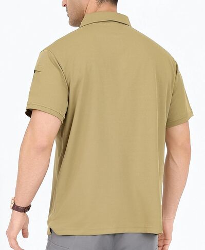 OYGSieg 5 Pack Mens Polo Shirts Quick Dry Performance Tactical Short Sleeve Golf Polo Shirts Casual Stylish Collared T-Shirts in Saudi Arabia